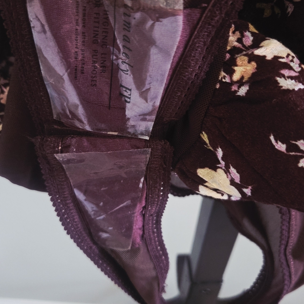 Free People Floral Bodysuit in Brown and Cream - Picture 6 of 6